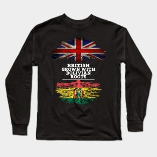 British Grown With Bolivian Roots - Gift for Bolivian With Roots From Bolivia Long Sleeve T-Shirt